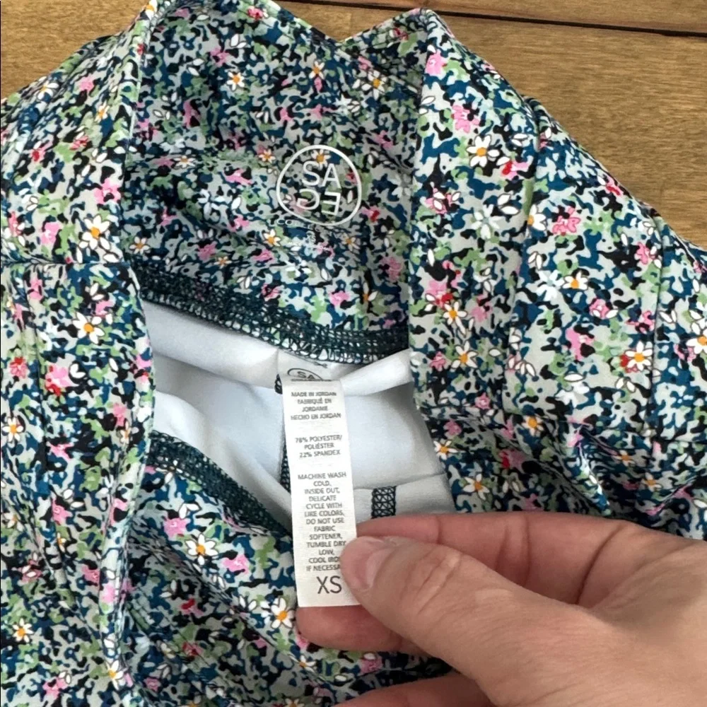 SAGE Multicolor Floral Bike Shorts - Picture 2 of 3